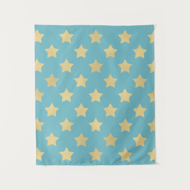 Tapiz Patrón de Estrellas Doradas II (Anverso)