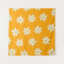 Patrón de flor simple flor floral blanco amarillo 