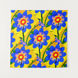 Tapiz Patrón de flores abstractas