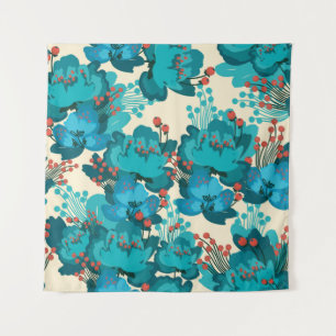 Tapiz Patrón de flores de cosecha