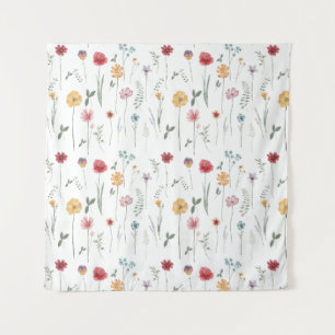 Tapiz Patrón de flores silvestres de pradera ambiente Co
