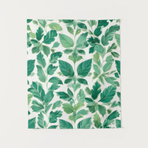 Tapiz Patrón de follaje verde