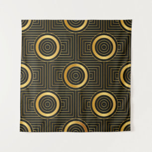 Tapiz Patrón de fondo vintage sin fisuras Art Deco