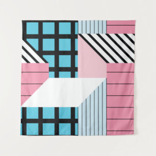 Tapiz Patrón de formas geométricas sin inconvenientes.