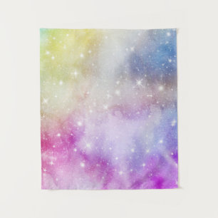 Tapiz Patrón de Galaxia de Arcoíris Colorido