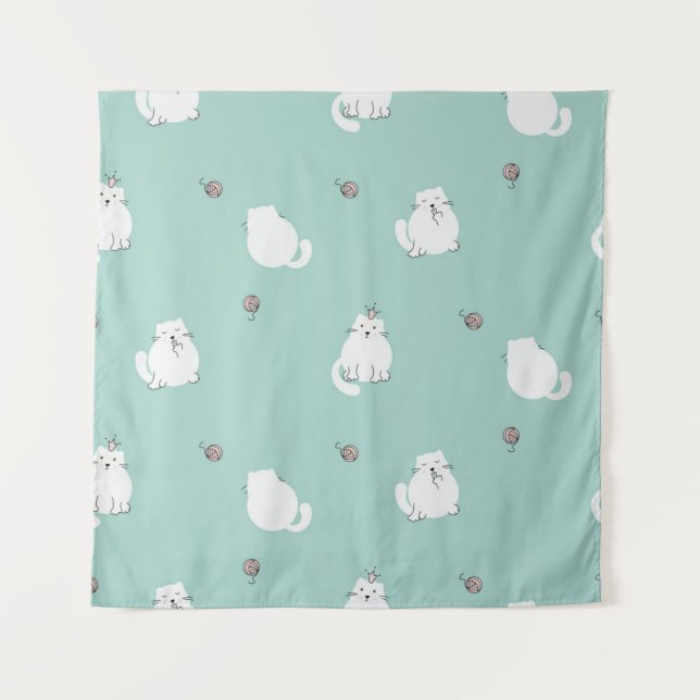 Tapiz Patrón de gato (Anverso)