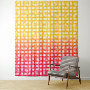 Tapiz Patrón de gradiente rojo amarillo