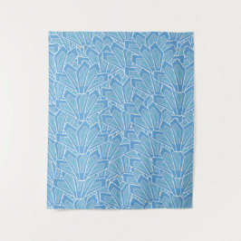 Tapiz Patrón de grietas azules