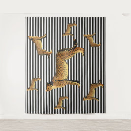Tapiz Patrón De Guepardo Y Tiras