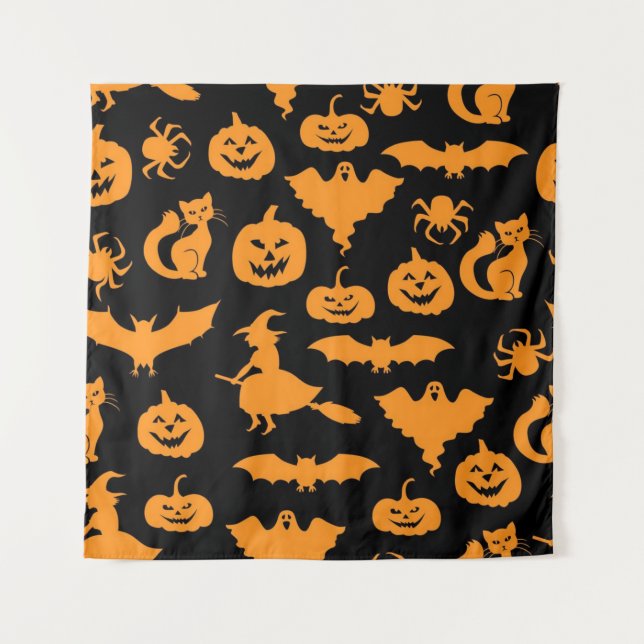 Tapiz Patrón de Halloween (Anverso)