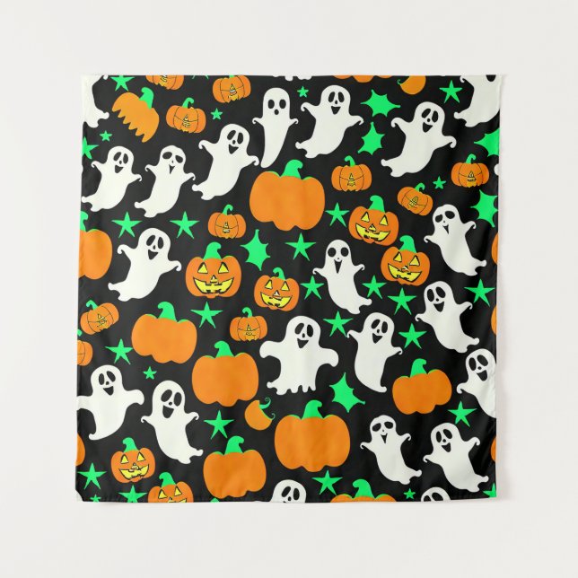 Tapiz Patrón de Halloween (Anverso)