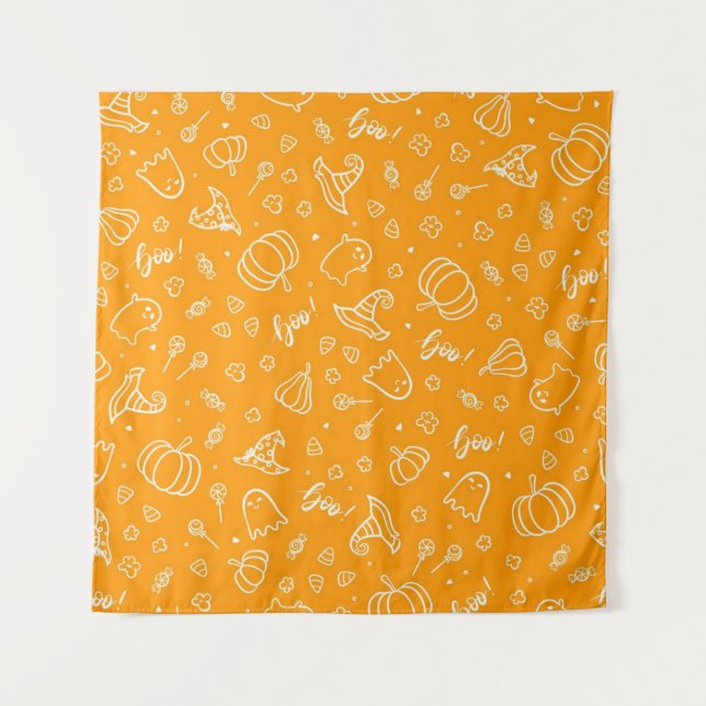 Tapiz Patrón de Halloween (Anverso)