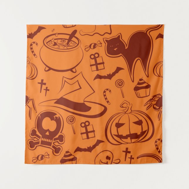 Tapiz Patrón de Halloween (Anverso)