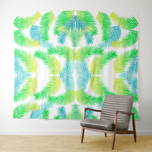 Tapiz Patrón de hojas de palma
