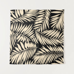 Tapiz Patrón de hojas de palma sin foco en 