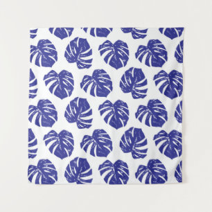 Tapiz Patrón de hojas tropicales de palmera