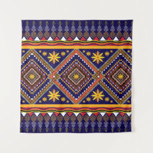 Tapiz Patrón de ikat oriental geométrico étnico tradicio