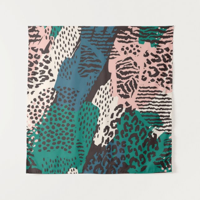 Tapiz Patrón de impresión animal (Anverso)
