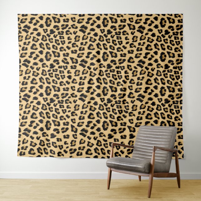 Tapiz Patrón de impresión de leopardo (In situ (horizontal))
