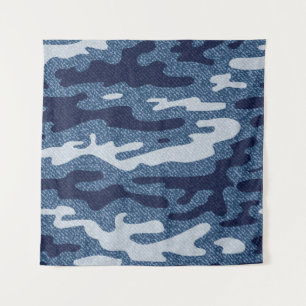 Tapiz Patrón de jeans de denim para el camuflaje visto