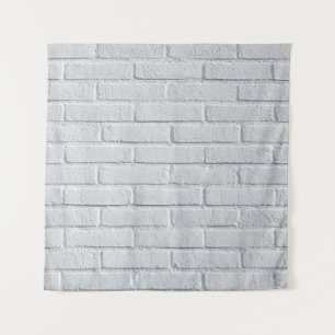 Tapiz Patrón de ladrillos de pared de piedra blanca