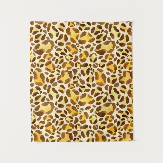 Tapiz Patrón de leopardo acuático sin foco (Anverso)