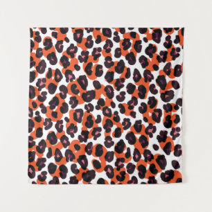 Tapiz Patrón de leopardo colorido: Diseño sin foco.