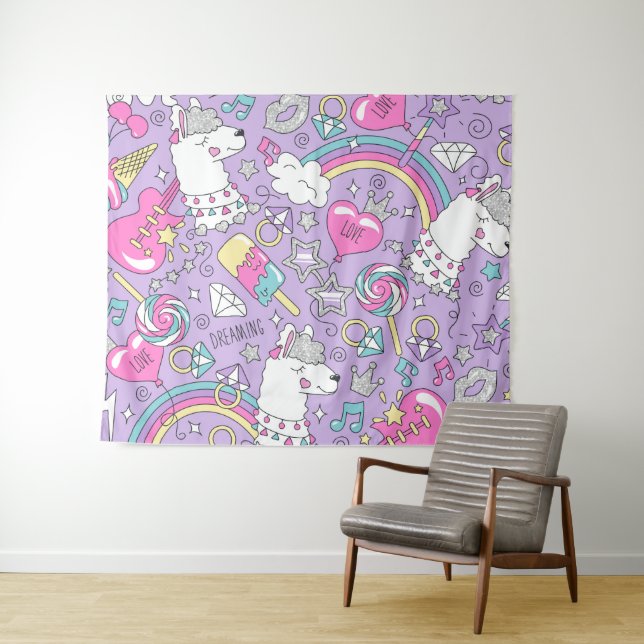 Tapiz Patrón de llama 1 (In situ (horizontal))