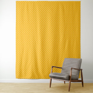 Tapiz Patrón de lunares amarillo-naranja sin costuras