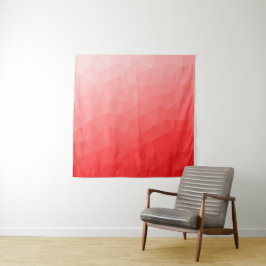 Tapiz Patrón de malla geométrica con gradiente rojo