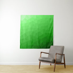 Tapiz Patrón de malla geométrica con gradiente verde cla