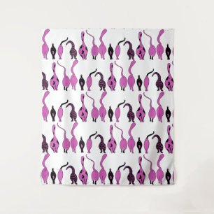 Tapiz Patrón de manchas púrpuras de gato