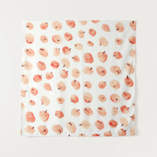 Tapiz Patrón de manzanas del paraíso rojo