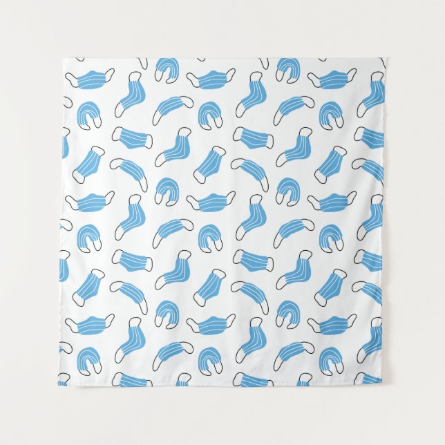 Tapiz Patrón de máscara médica (Anverso)