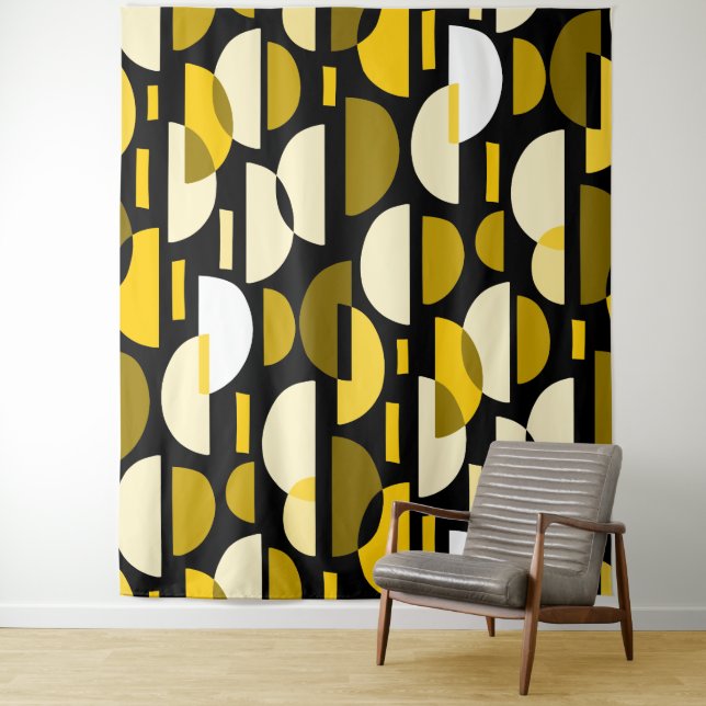 Tapiz Patrón de media luna 010921 - Ámbar (In situ)