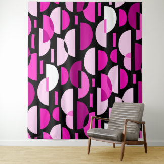 Tapiz Patrón de media luna 010921 - rosa magenta