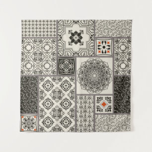 Tapiz Patrón de mosaico de la alfombra mallónica islámic