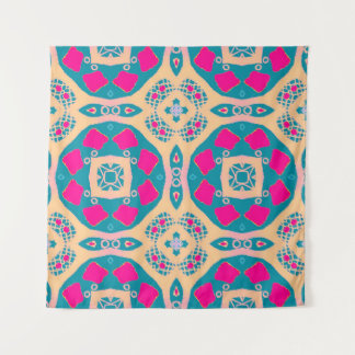 Tapiz Patrón de mosaico tradicional, peruano