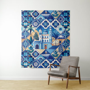 Tapiz Patrón de mosaicos de Azulejo