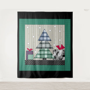 Tapiz patrón de navidades, aplicable, año nuevo, navidad