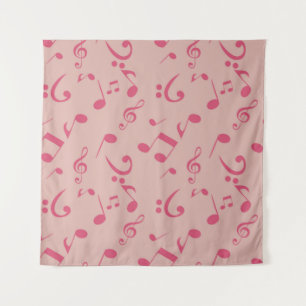 Tapiz Patrón de notas musicales