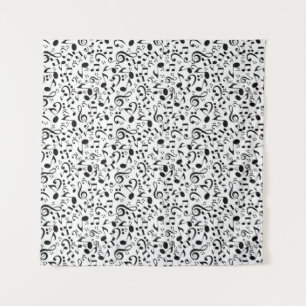 Tapiz Patrón de notas musicales