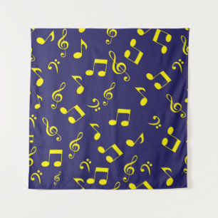 Tapiz Patrón de notas musicales