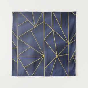 Tapiz Patrón de oro geométrico sin soldadura de lujo