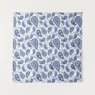Tapiz Patrón de Paisley Azul