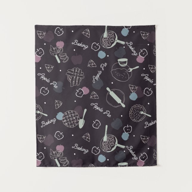 Tapiz Patrón de palanca de Apple Pie (Anverso)