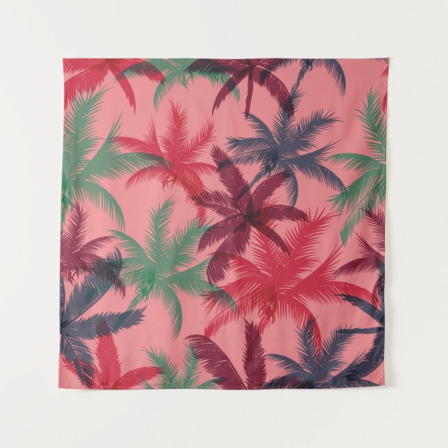 Tapiz Patrón de palmeras sin soldadura (Anverso)