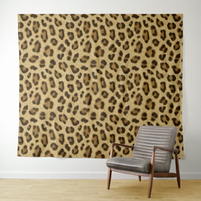 Tapiz Patrón de piel de impresión de animales leopardos (In situ (horizontal))