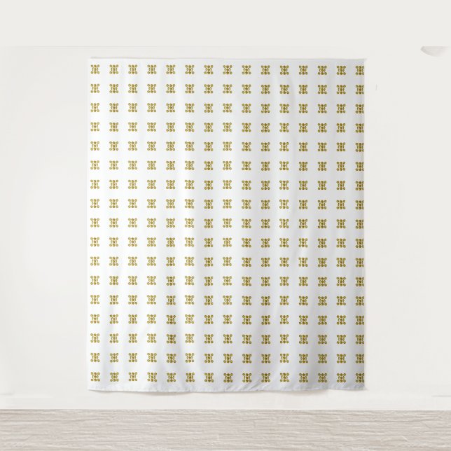Tapiz Patrón de puntos amarillo (Anverso)