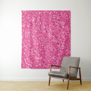 Tapiz Patrón de purpurina brillante rosa